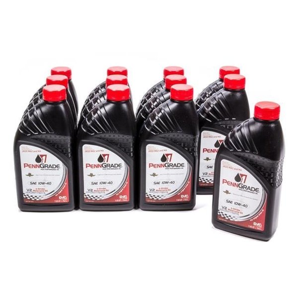 Penngrade Motor Oil Penngrade Motor Oil 71566 10W40 1 qt. Motorcycle Oil - Case of 12 BPO71566-12